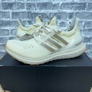 Adidas UltraBoost 1.0 Warm Vanilla Metallic Running Shoes JS1265 Womens Size 6